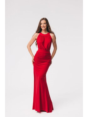 Aurora Aurora Elegantní šaty Audrey Červená Slim Fit