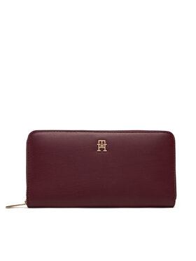 Tommy Hilfiger Tommy Hilfiger Голям дамски портфейл Th Icon Lrg Za AW0AW17744 Бордо
