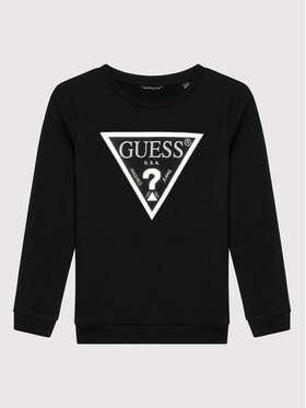 Guess Guess Džemperis ar kapuci J74Q10 KAUG0 Melns Regular Fit
