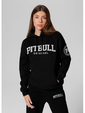 PITBULL PITBULL Bluza Bluza damska z kapturem oversize Tyrian S Czarny Regular Fit