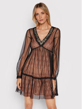 Blugirl Blumarine Blugirl Blumarine Koktélruha RH1115-J6282 Fekete Regular Fit