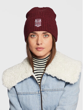 Tommy Hilfiger Tommy Hilfiger Czapka Prep AW0AW14032 Bordowy