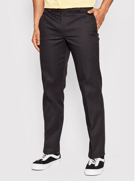 Dickies Dickies Pantaloni di tessuto Work DK0A4XK9BLK Nero Slim Fit