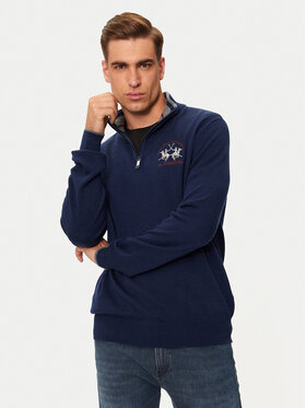 La Martina La Martina Maglione ZMS314 YW120 Blu scuro Regular Fit