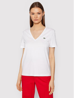 Lacoste Lacoste T-Shirt TF8392 Λευκό Relaxed Fit