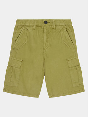 Guess Guess Bavlnené šortky L4GD23 WBHQ0 Zelená Regular Fit