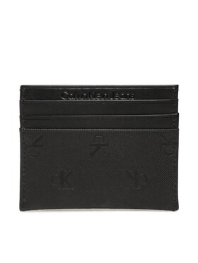 Calvin Klein Jeans Calvin Klein Jeans Etui na karty kredytowe Monogram Soft Cardholder 6Cc Aop K50K510150 Czarny