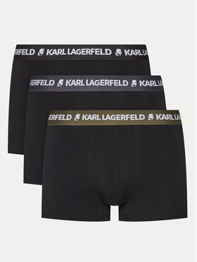 KARL LAGERFELD KARL LAGERFELD Komplet 3 par bokserek 240M2108 Czarny