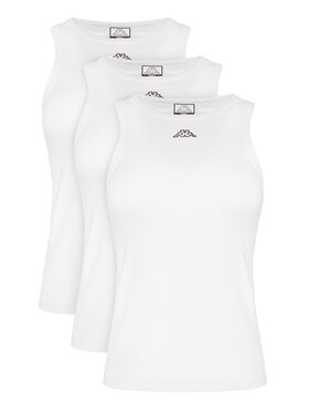 Kappa Kappa Súprava topov Logo Myrta 38277KW Biela Regular Fit