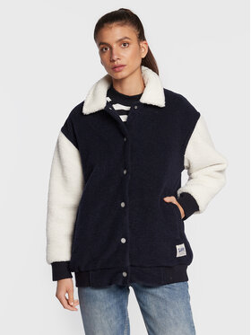 Lee Lee Kurtka przejściowa Elogated Varisty L55IEX35 112320682 Granatowy Relaxed Fit