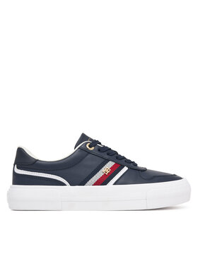 Tommy Hilfiger Tommy Hilfiger Tenisice Th Platform Vulc Leather FW0FW09603 Tamnoplava