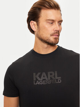 KARL LAGERFELD T-shirt 755077 544252 Crna Regular Fit