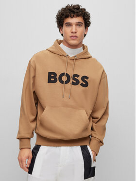 Boss Boss Bluza 50486243 Brązowy Oversize