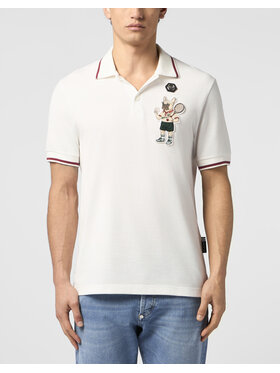 PHILIPP PLEIN PHILIPP PLEIN Polokošeľa 30555 Biela Slim Fit