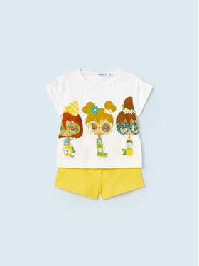 Mayoral Mayoral Set tricou și pantaloni scurți 1276 Colorat Regular Fit