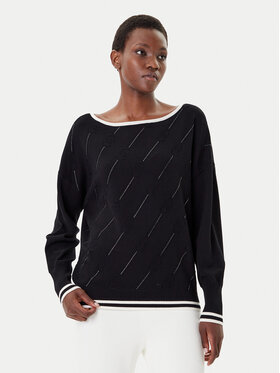 Liu Jo Sport Liu Jo Sport Πουλόβερ TF5206 MS63L Μαύρο Regular Fit