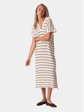 TeeShoppen TeeShoppen Sukienka codzienna 'Basic Collection' Biały Regular Fit
