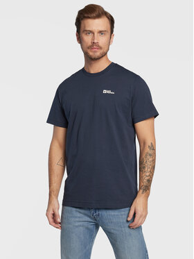 Jack Wolfskin Jack Wolfskin T-shirt Essential 1808382 Blu scuro Regular Fit