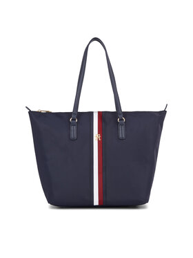 Tommy Hilfiger Tommy Hilfiger Rankinė Poppy Tote Corp AW0AW15896 Tamsiai mėlyna