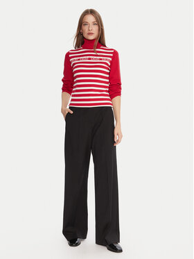 Liu Jo Sport Liu Jo Sport Krekls ar augstu apkakli TF5219 MS63L Sarkans Regular Fit