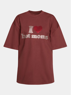 2005 2005 Majica Unisex Hot Moms Tee Rjava Relaxed Fit