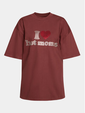 2005 2005 T-Shirt Unisex Hot Moms Tee Καφέ Relaxed Fit