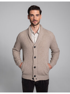 Borgio Borgio Sweter mugnano_vn Beżowy Classic Fit