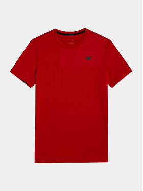 4F 4F T-shirt 4FWSS24TFTSM598 Rosso Regular Fit