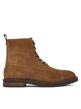 Tommy Hilfiger Tommy Hilfiger Auliniai batai Cleated Hilfiger Sde Moc Boot FM0FM05964 Tamsiai ruda
