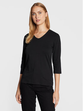 Olsen Olsen Bluzka Edda 11100255 Czarny Shaped Fit