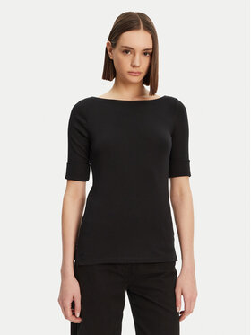 LAUREN RALPH LAUREN Lauren Ralph Lauren Блуза Brs-Knits 200654963 Черен Regular Fit