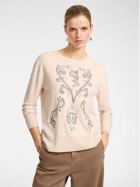 Elena Mirò Elena Mirò Sweter M510Z000647N002 Biały Regular Fit