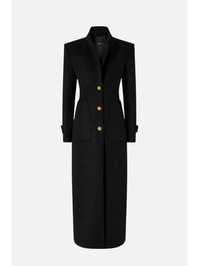 PINKO PINKO Zimní kabát Verici Cappoto Černá Tailored Fit