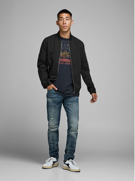 Jack&Jones Bomber Jakna Rush 12165203 Črna Regular Fit