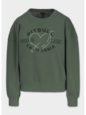 PITBULL PITBULL Bluza MANZANITA HEART Zielony Regular Fit