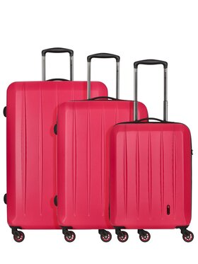 CHECK.IN CHECK.IN Komplet walizek 265808 Różowy