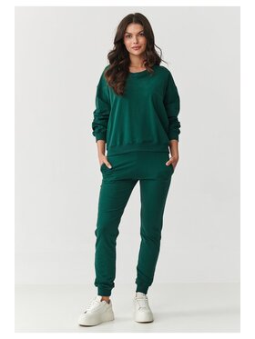 Makadamia Makadamia Dres M891 Zielony Loose Fit