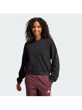 adidas adidas Kurtka bomber Essentials Contemporary Logo Czarny Loose Fit