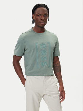 BOSS BOSS Tricou Iconic TL 50543905 Verde Relaxed Fit