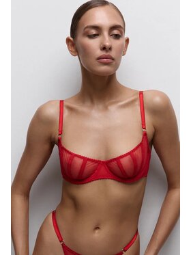 Merci Lingerie Merci Lingerie Komplet bielizny EK01RP01D Czerwony