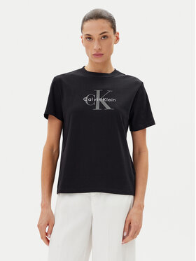 Calvin Klein Jeans Calvin Klein Jeans Tričko Hero LV047B865G Čierna Regular Fit