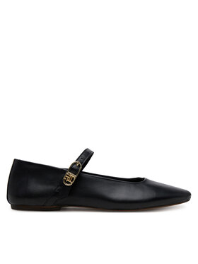 Tommy Hilfiger Tommy Hilfiger Baleríny Leather Maryjane Ballerina FW0FW08651 Čierna
