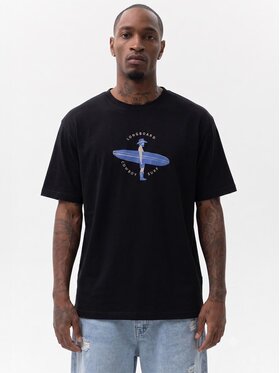 MyStars MyStars T-Shirt Longboard 132430 Czarny Regular Fit