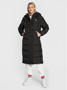 Tommy Jeans Tommy Jeans Daunenjacke Alaska Long DW0DW14287 Schwarz Regular Fit