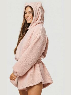 MissDenim MissDenim Dres Teddy Bear Różowy Basic Fit