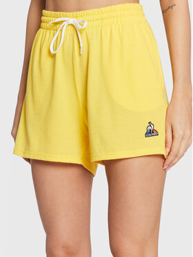 Le Coq Sportif Le Coq Sportif Sportske kratke hlače 2220582 Žuta Regular Fit