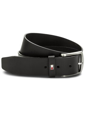 Tommy Hilfiger Moški Pas New Denton Belt 4.0 E367863162 85 Črna