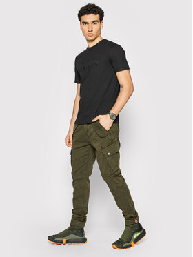 Alpha Industries Hlače Combat 126215 Zelena Slim Fit