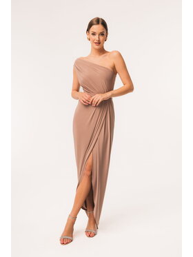 Aurora Aurora Sukienka wieczorowa Eris Beżowy Feminine Fit