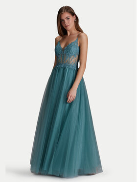 Hey Kyla Hey Kyla Rochie de seară 5AI059HK Turcoaz Regular Fit